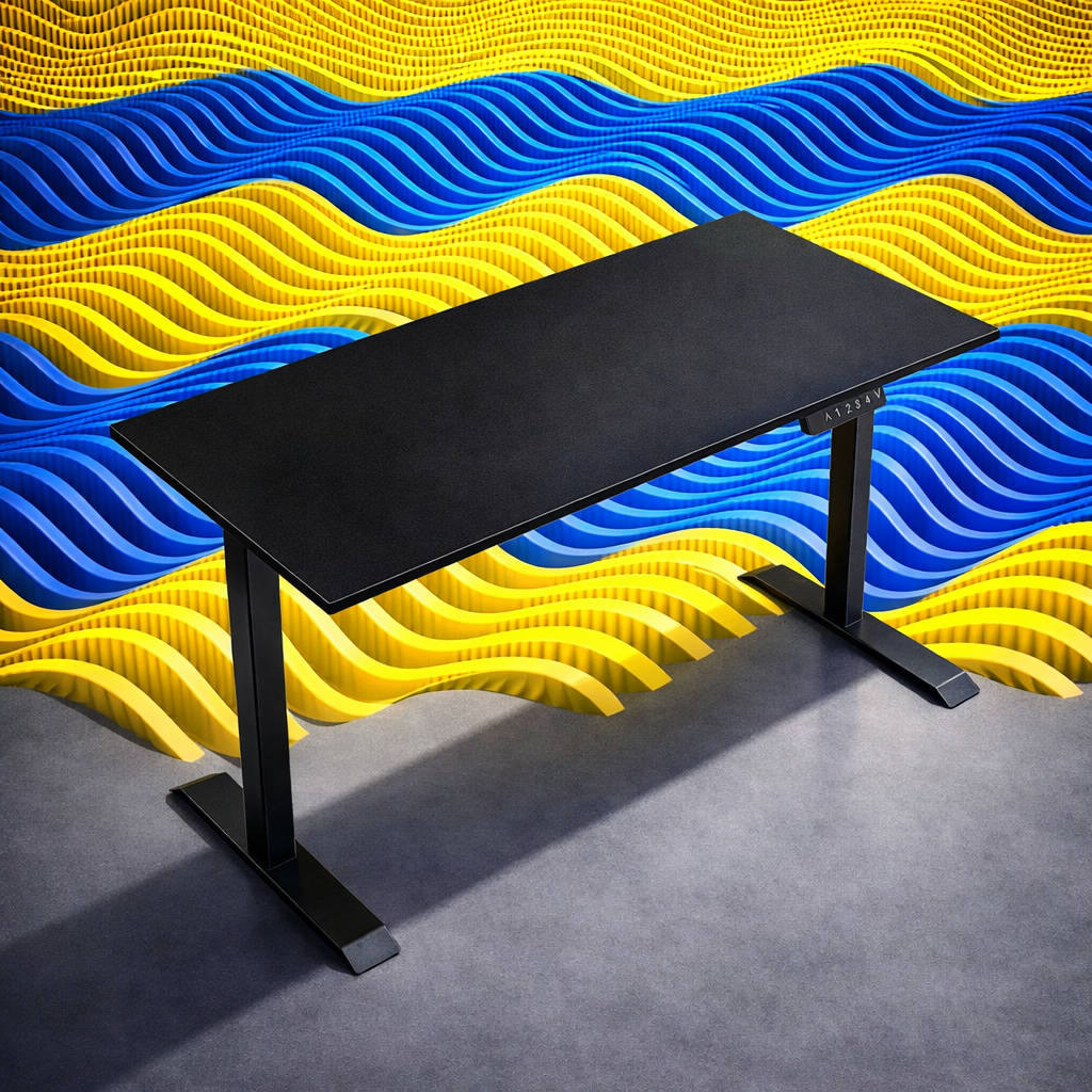 ZY-02 Soft Blue Red Minimal Standing Desk