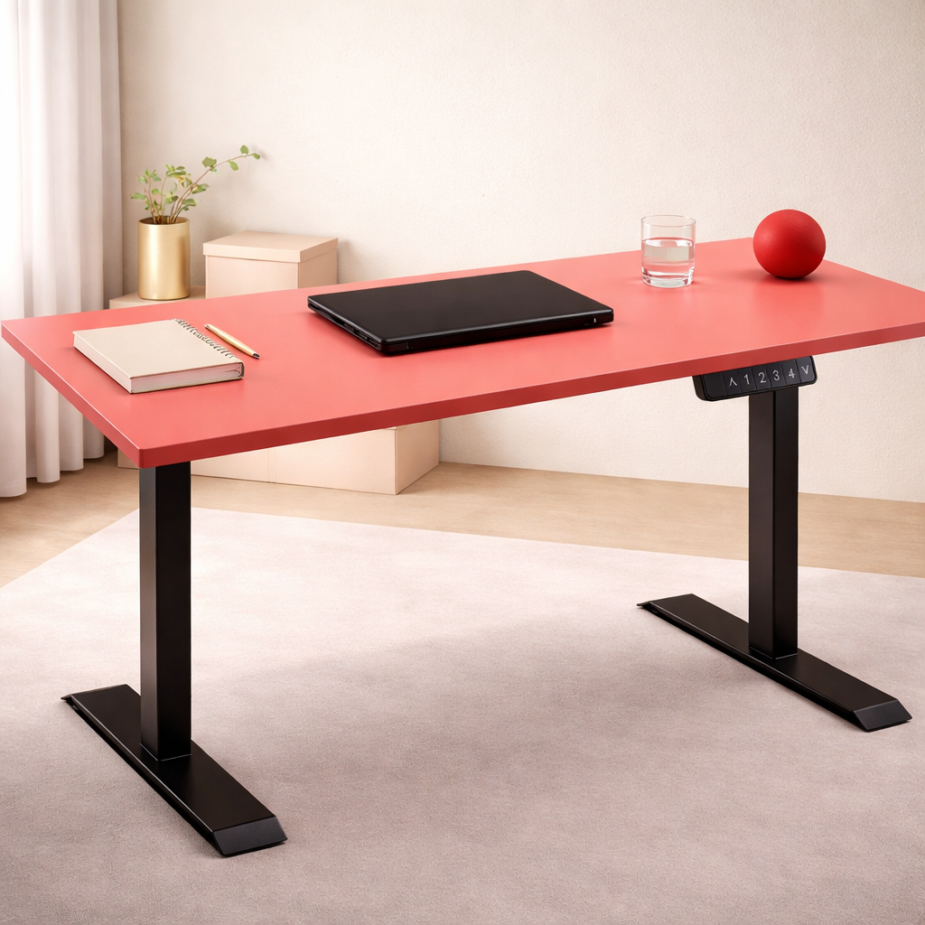 ZY-02 White Modern Electric Height Adjustable Standing Desk