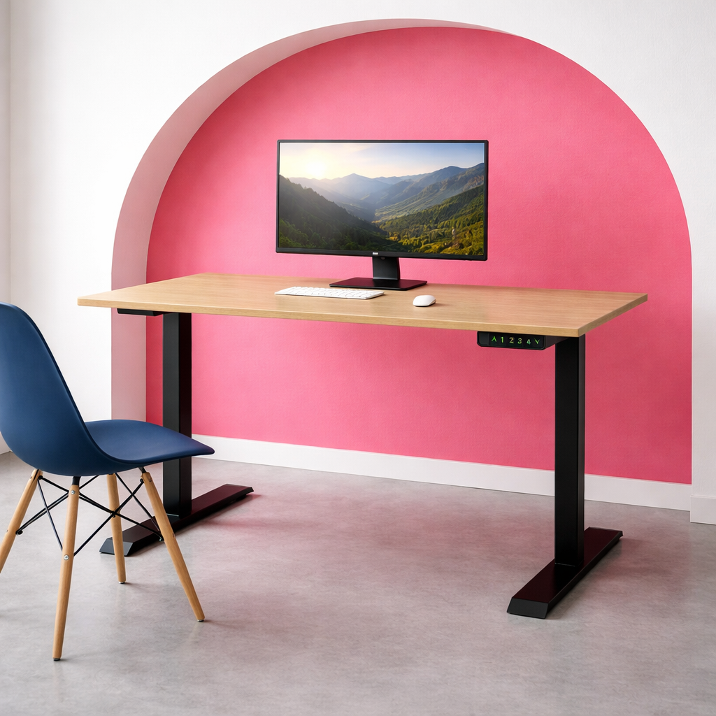 ZY-02 Dual Motor 2-Stage Electric Standing Desk Ergonomic Height Adjustable Workstation for Home Office