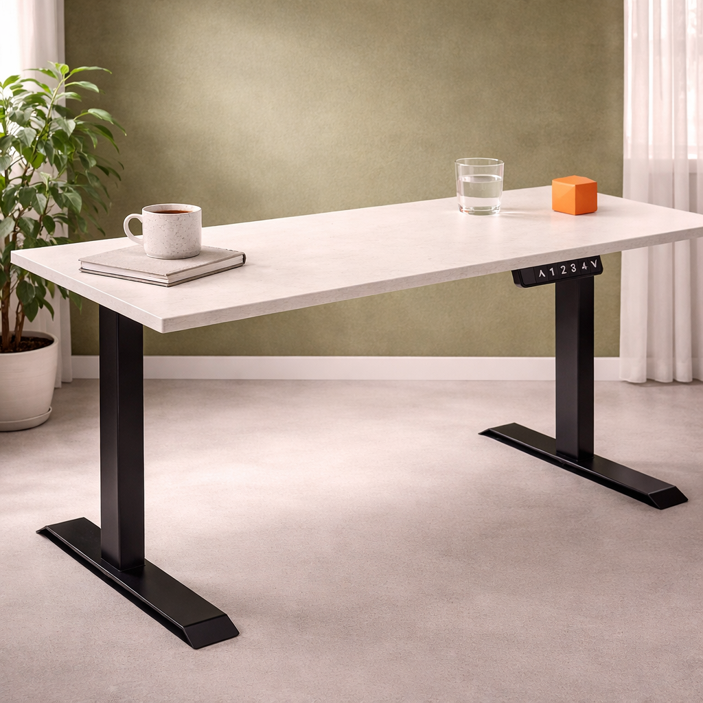 ZY-02 Black Electric Height Adjustable Standing Desk