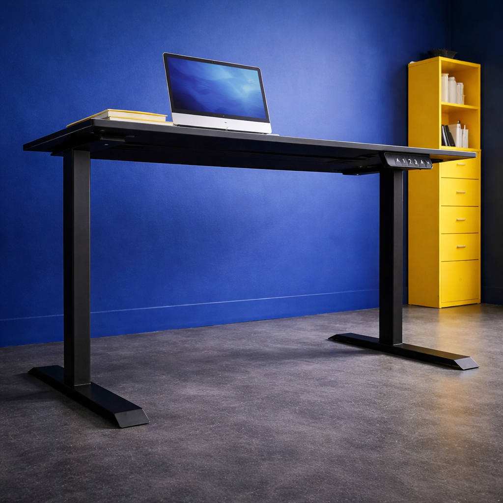 ZY-02 Dual Motor 2-Stage Electric Standing Desk Premium Wood Top Adjustable Height Stable Office Desk for Modern Workspace