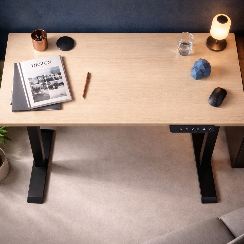 ZY-02 Purple Modern Electric Height Adjustable Standing Desk
