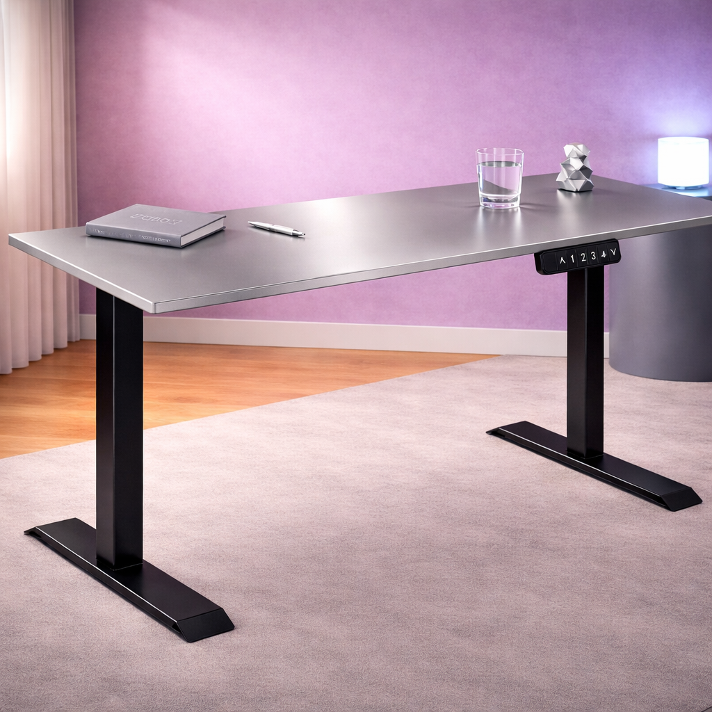ZY-02 Soft Beige Modern Electric Standing Desk