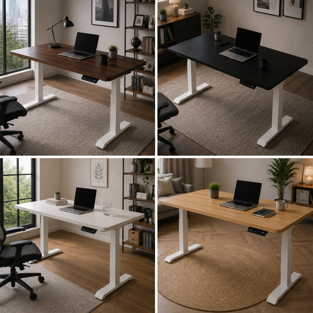 ZY-02 2-Stage Dual Motor Ergonomic Office Table with Intelligent Lift Control for Enterprise Workspace Solutions