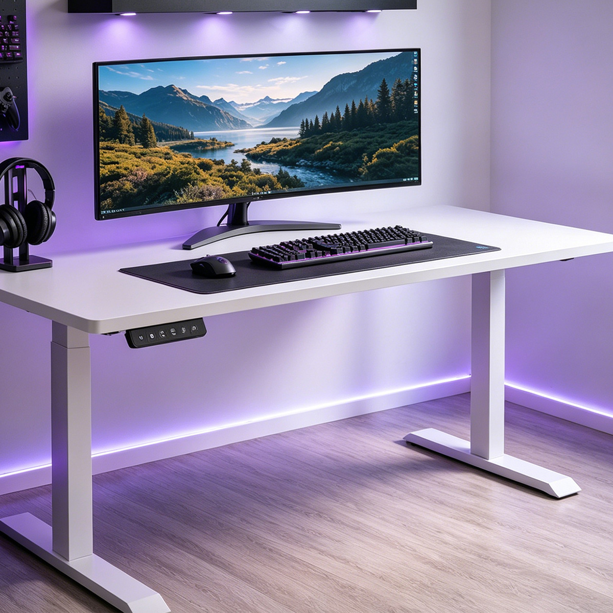 ZY-02 Smart Height Adjustable Dual Motor Desk with Reinforced Steel Structure for Commercial Interiors