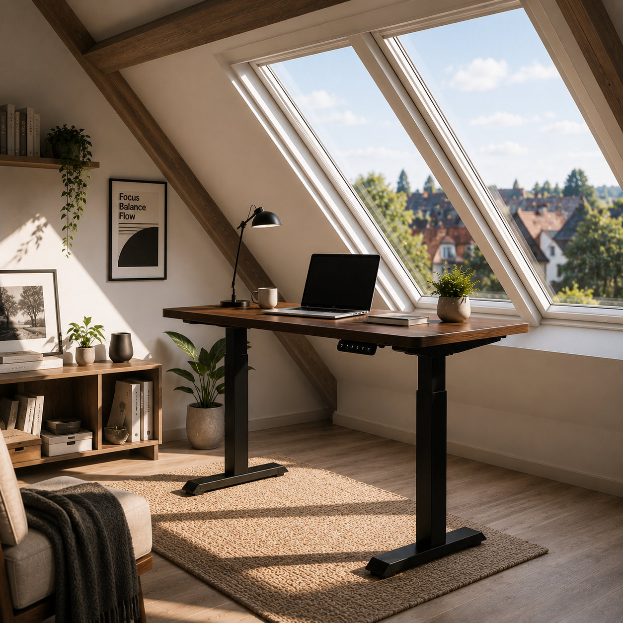 ZY-02 Electric Two Stage Dual Motor Desk with Heavy Stable Base, Professional Height Adjustable Table for Large Buyers