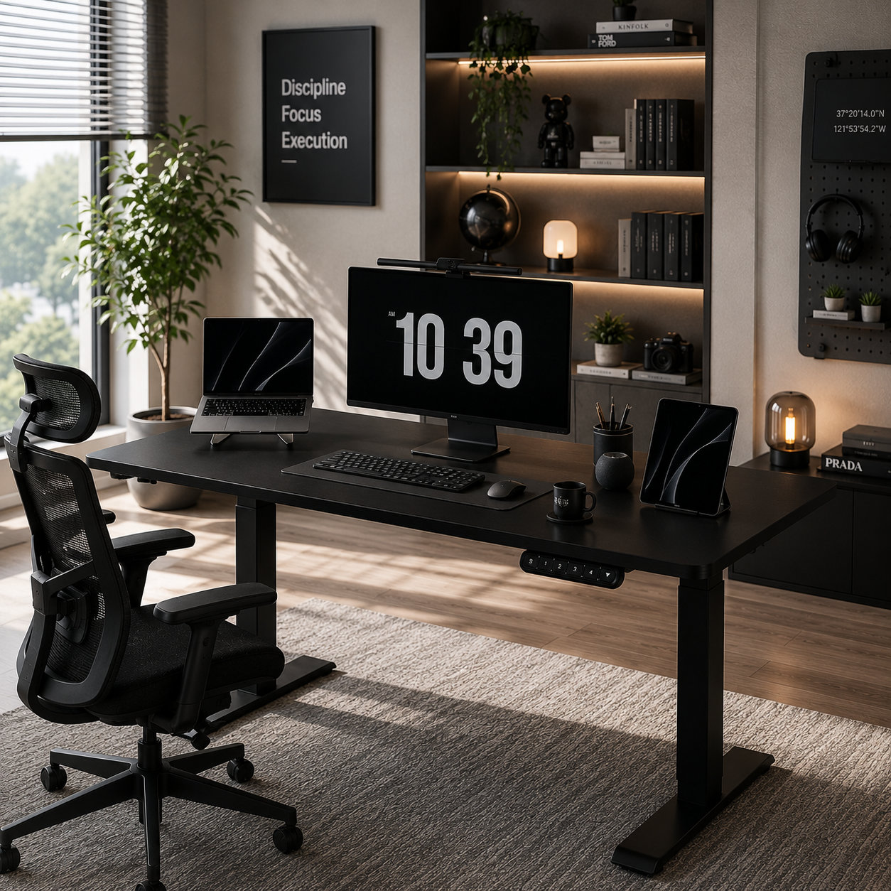 ZY-02 Two-Stage Dual Motor Commercial Standing Desk with Reinforced Frame for Wholesale Office Supply