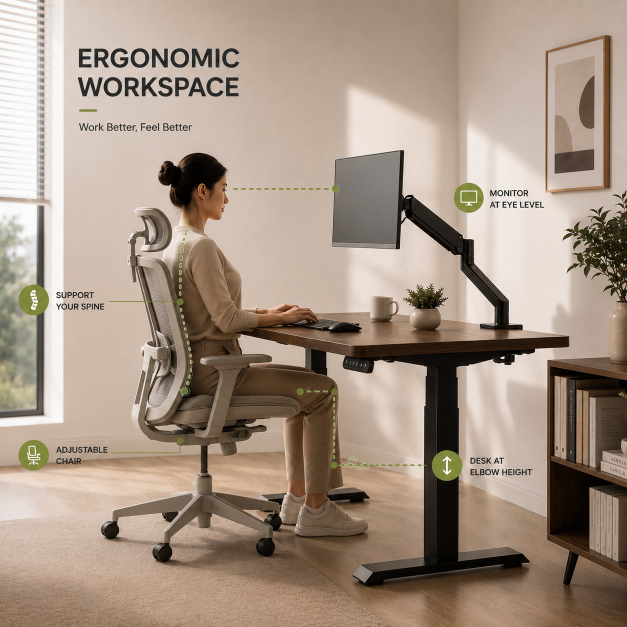 ZY-02 2 Tier Dual Motor Adjustable Standing Desk with Programmable Presets, Bulk Office Solution for Distributors