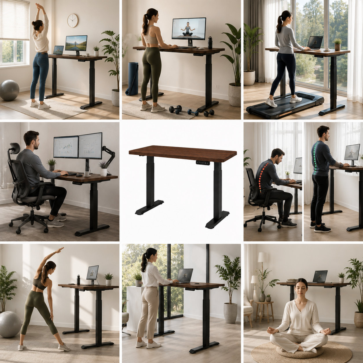 ZY-02 2-Stage Dual Motor Office Computer Desk with Fast Height Control for Bulk Procurement