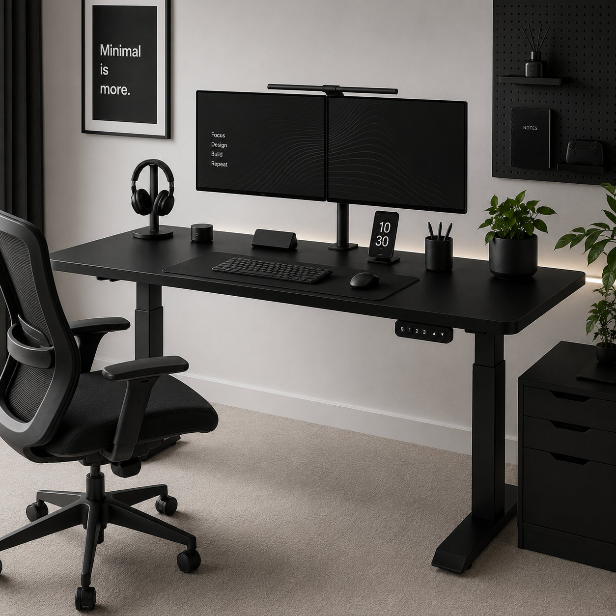ZY-02 2 Segment Dual Motor Adjustable Height Desk Stable T-Leg Frame for Open Plan Office