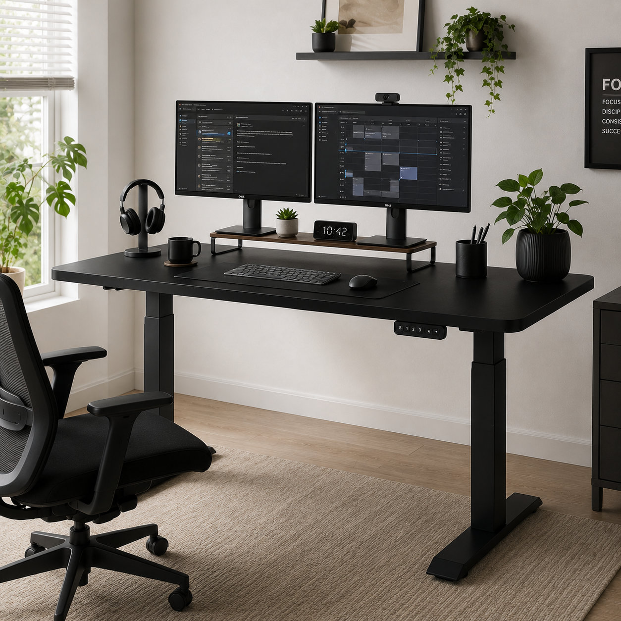ZY-02 Electric Dual Motor Standing Desk Two-Stage Lift System Ergonomic Work Table for Distributors