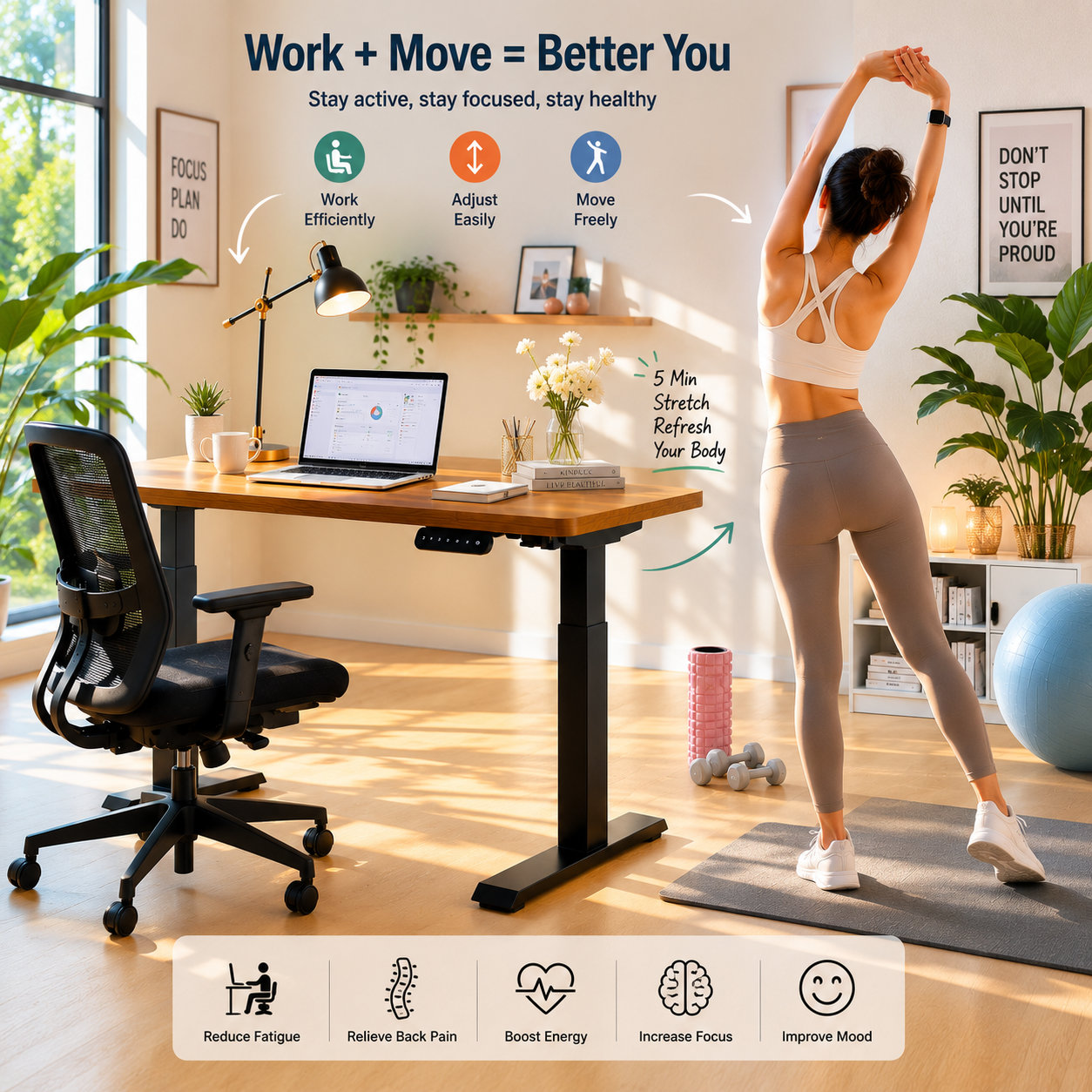 ZY-02 Dual Motor 2 Stage Adjustable Workstation Desk with Memory Panel, Wholesale Solution for Corporate Fit-Outs
