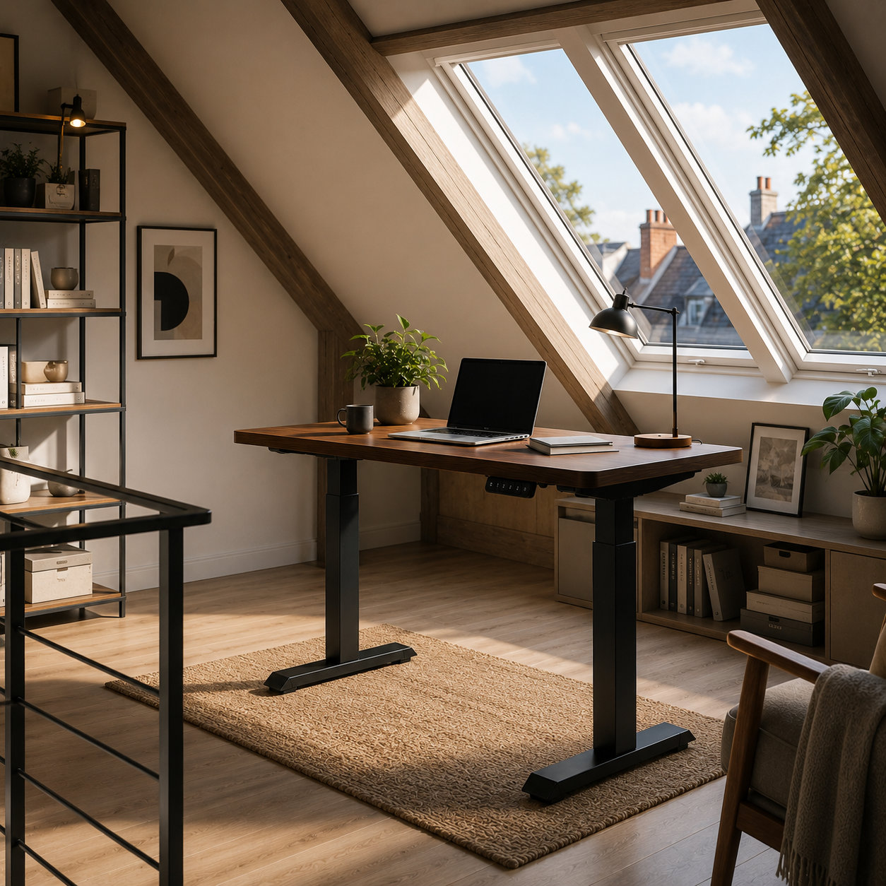 ZY-02 Dual Motor Sit Stand Worktable Two Segment Lift System for Large Scale Workspace Deployment