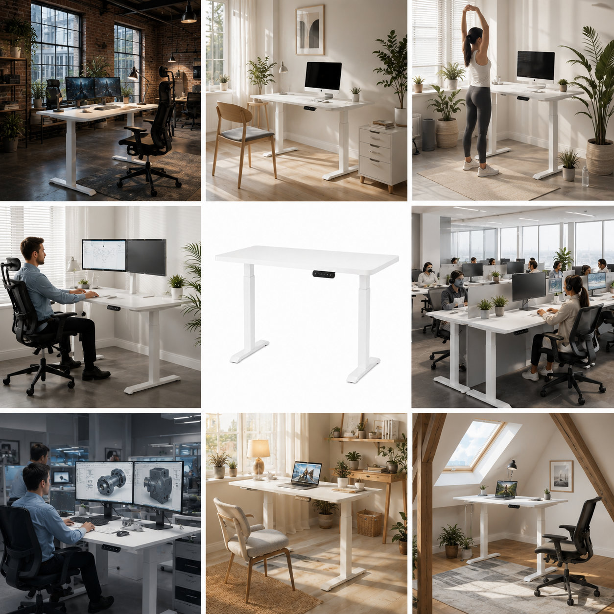 ZY-02 Dual Motor Two-Stage Adjustable Office Desk with Smart Memory Panel for Import Distributors