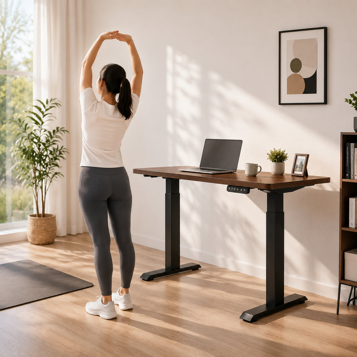 ZY-02 Electric Dual Motor Computer Desk 2-Section Frame Modern Ergonomic Design for Dealers