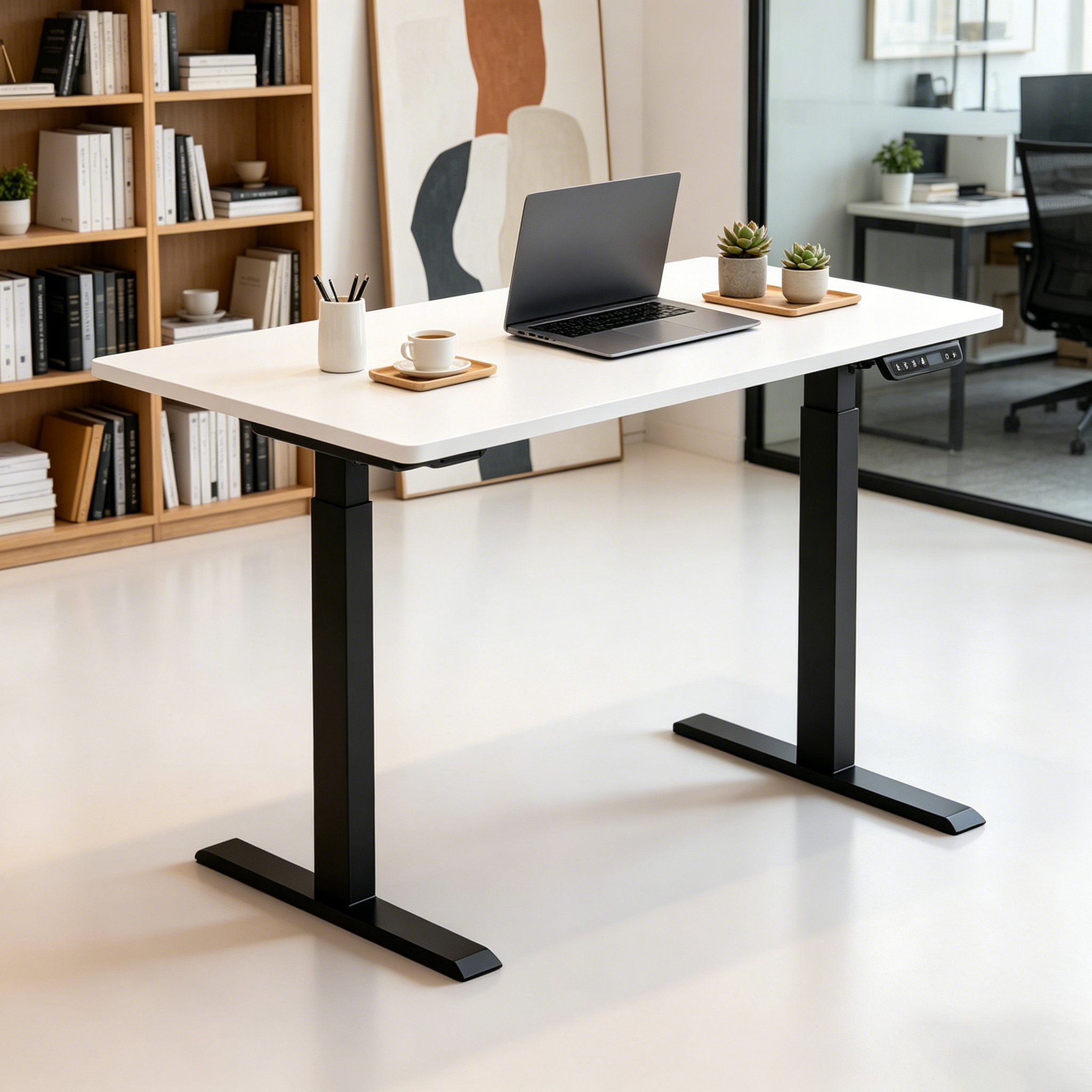 ZY-02 2-Stage Dual Motor Commercial Standing Workbench with Wide Range Adjustment for Training Centers