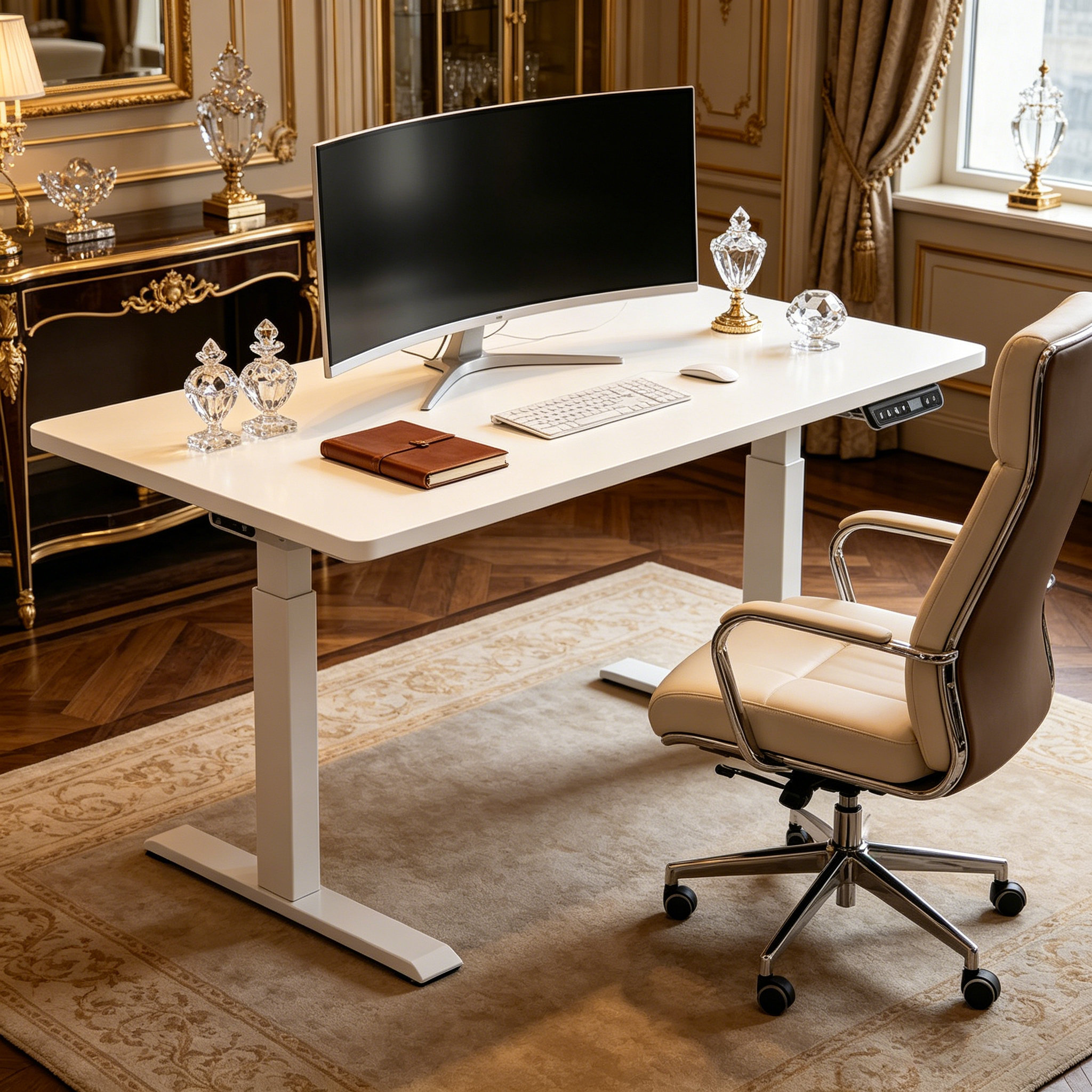 ZY-02 2-Stage Dual Motor Adjustable Desk Frame with OEM Branding Support for Import Wholesalers