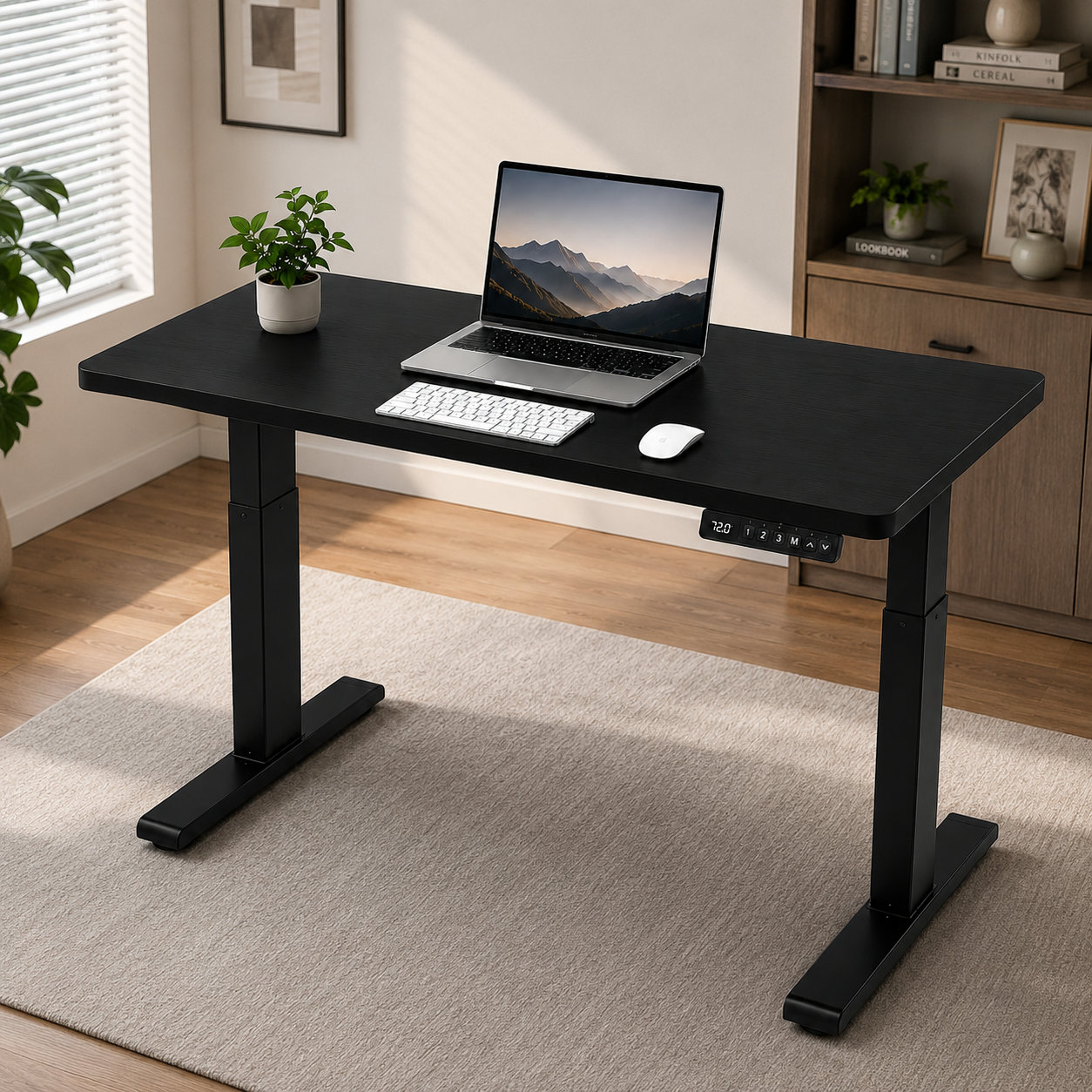ZY-02 2-Stage Dual Motor Executive Lift Table with Premium Finish for Headquarters Offices