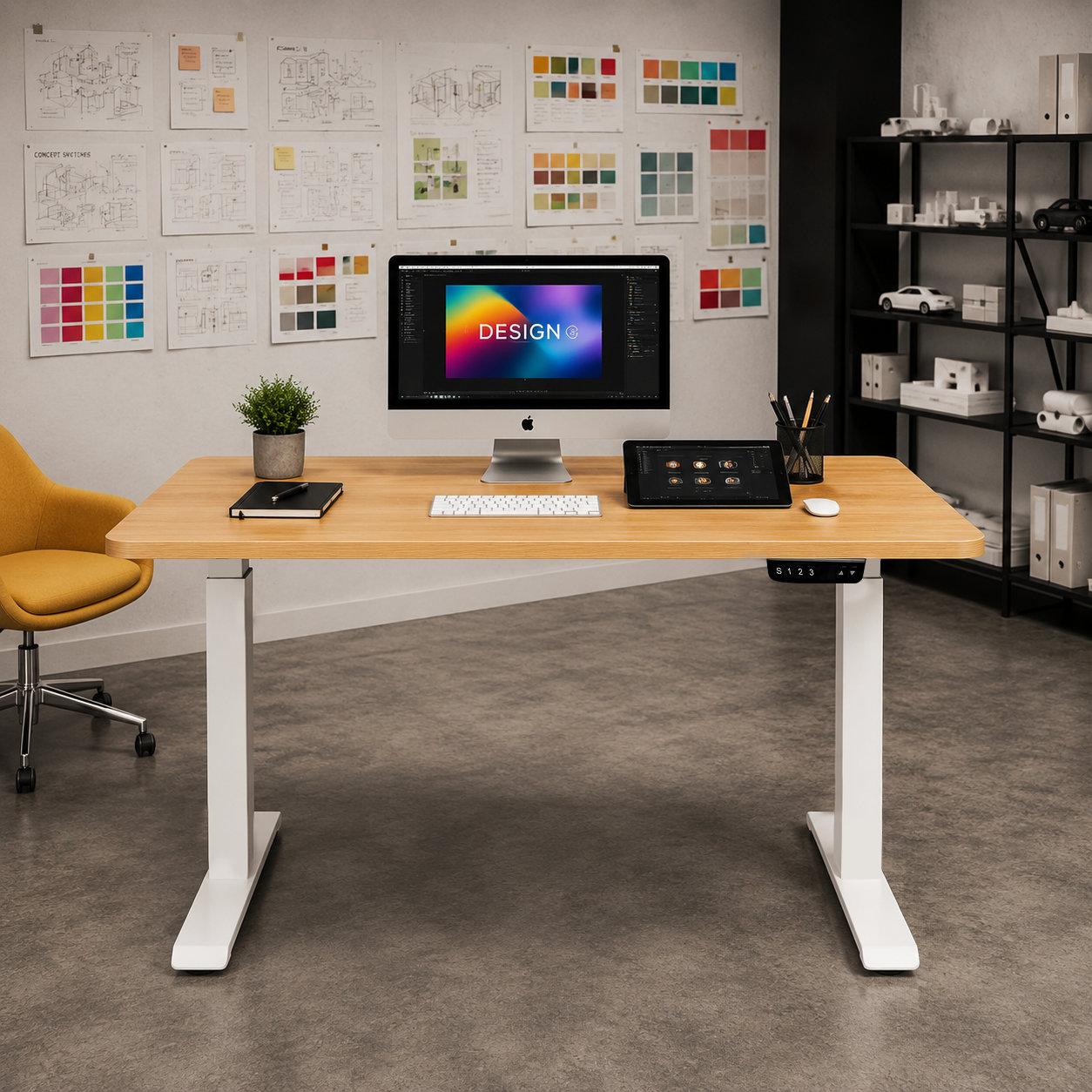 ZY-02 Dual Motor Two-Stage Electric Standing Desk Frame with Anti-Collision Control, Corporate Procurement Programs