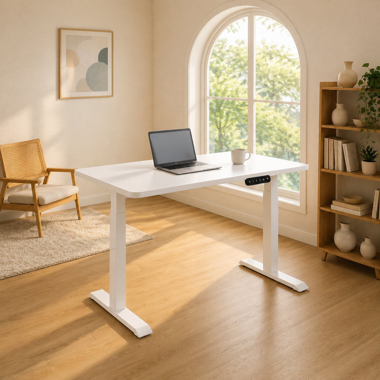 ZY-02 Dual Motor Two-Section Electric Desk Frame with Broad Desktop Compatibility, Retail and E-Commerce Programs