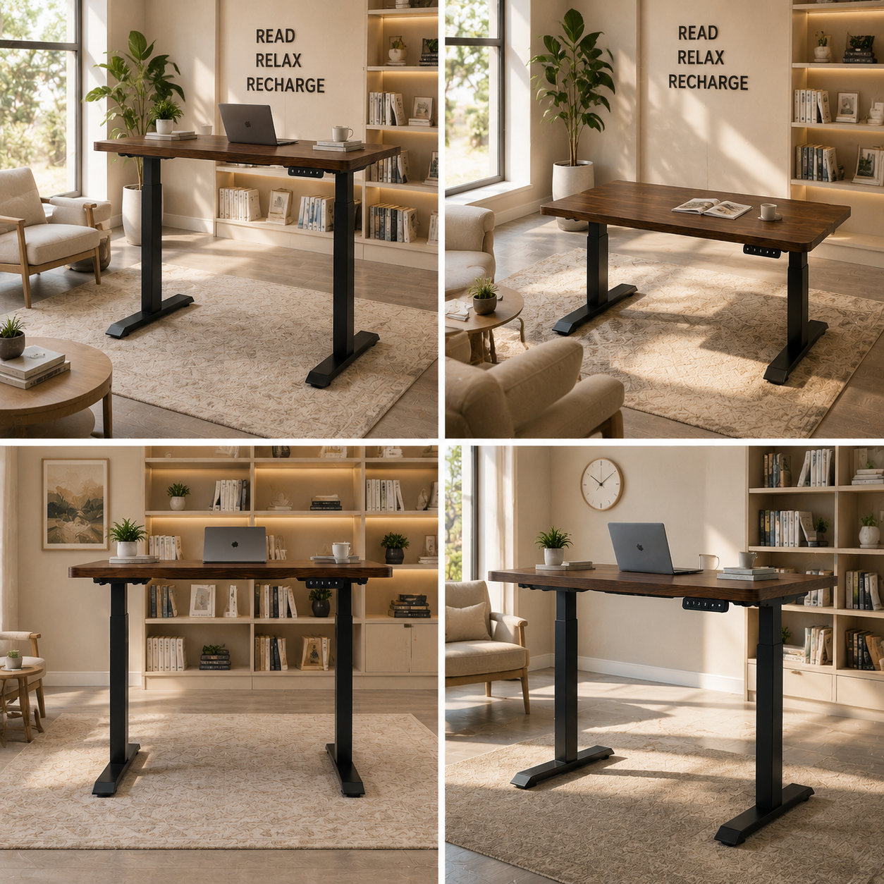 ZY-02 Dual Motor Two-Stage Ergonomic Workstation Frame with Adjustable Width, Call Centers and Shared Offices