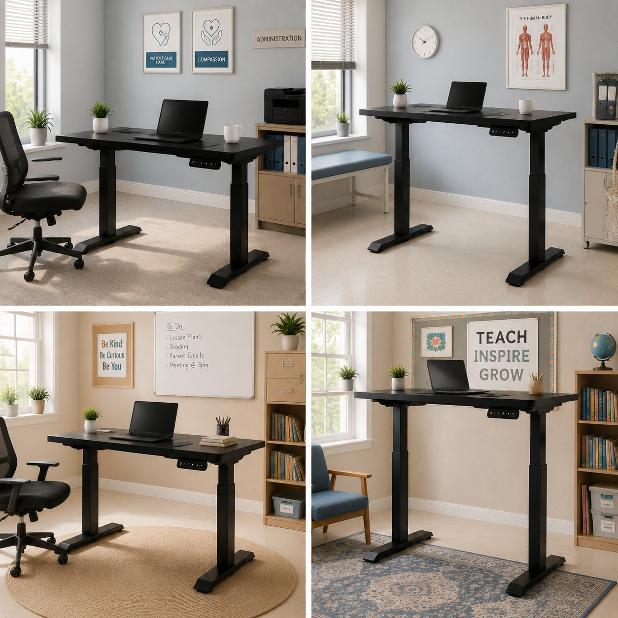 ZY-02 Synchronized Dual-Motor Two-Stage Desk Frame with Scalable OEM Packaging, Bulk Supply for Importers and Distributors