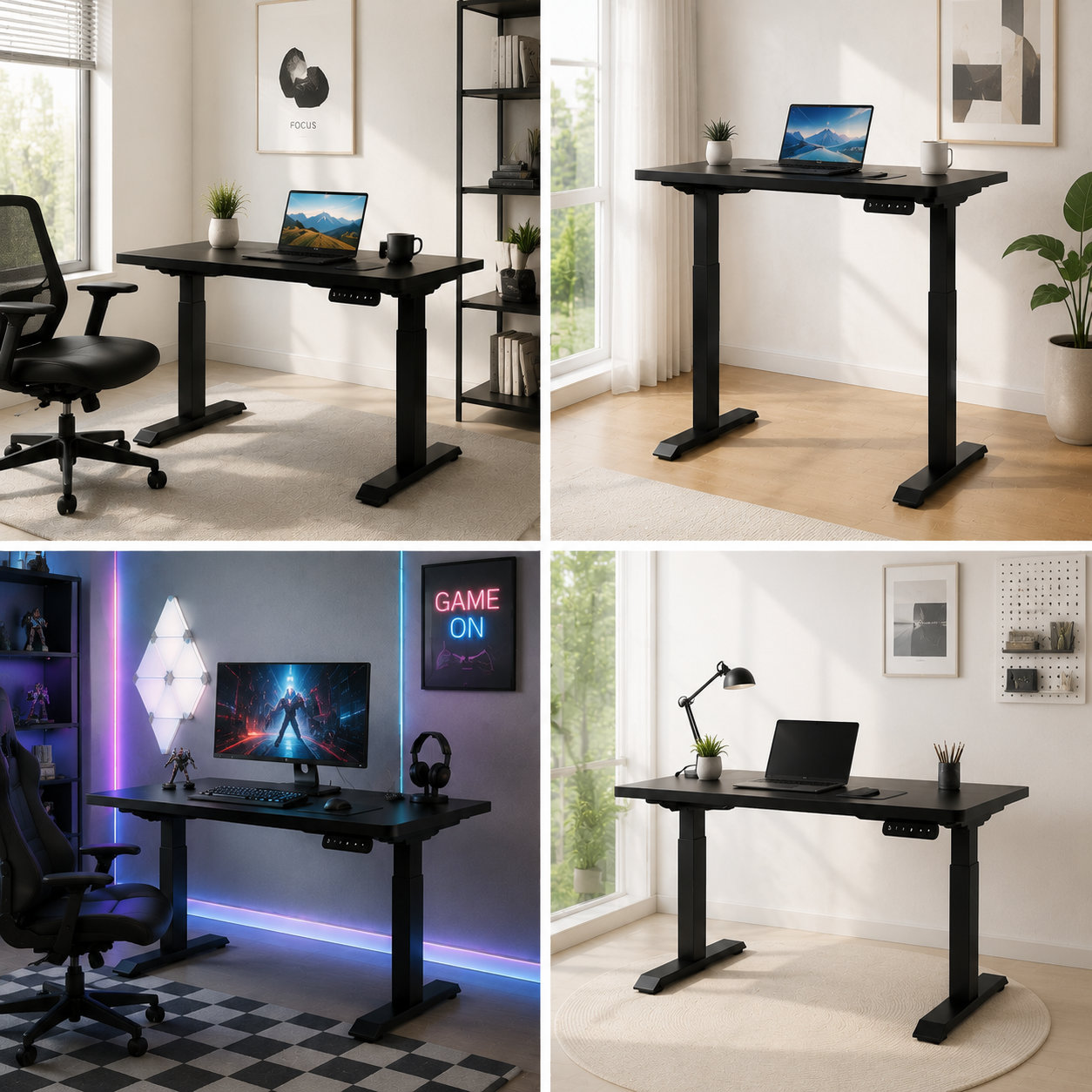 ZY-02 Dual Motor Two-Stage Adjustable Desk Underframe with OEM Control Options, Commercial Furniture Importers