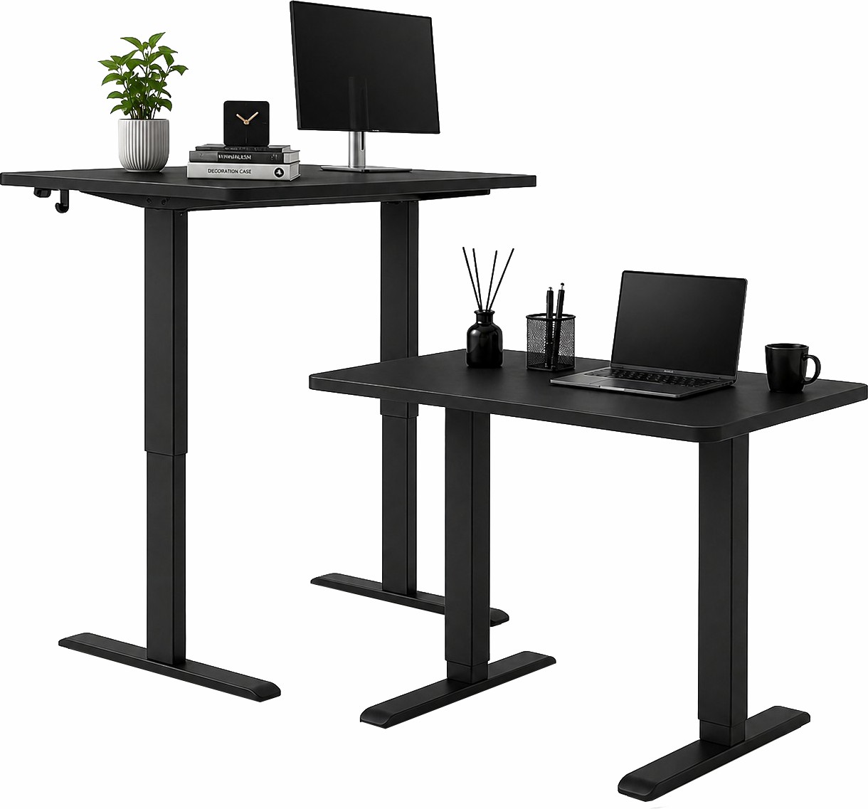 ZY-02 Dual Motor Electric Desk for Agile Office Workstations with Two Stage Stable Lift Frame