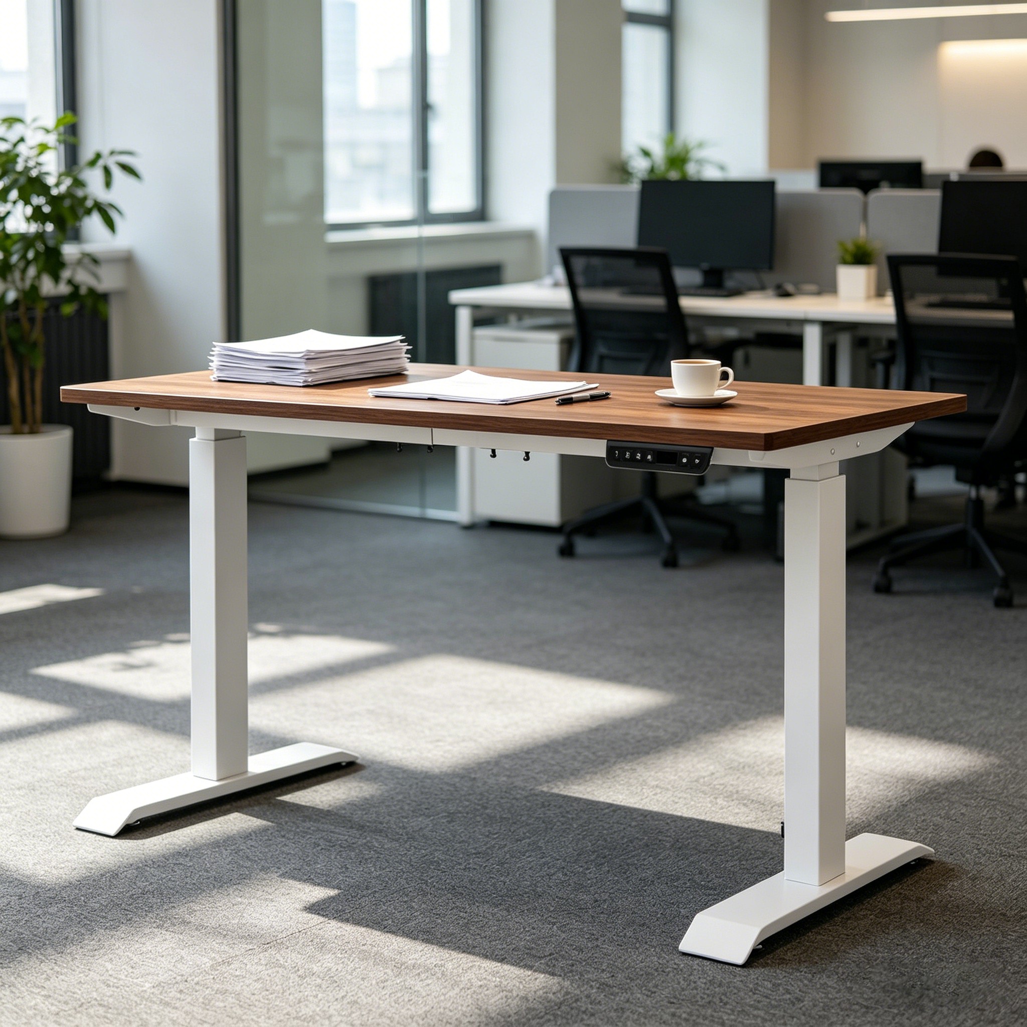 ZY-02 Dual Actuator Standing Desk with Two Stage Lifting Columns for Global Office Furniture Importers