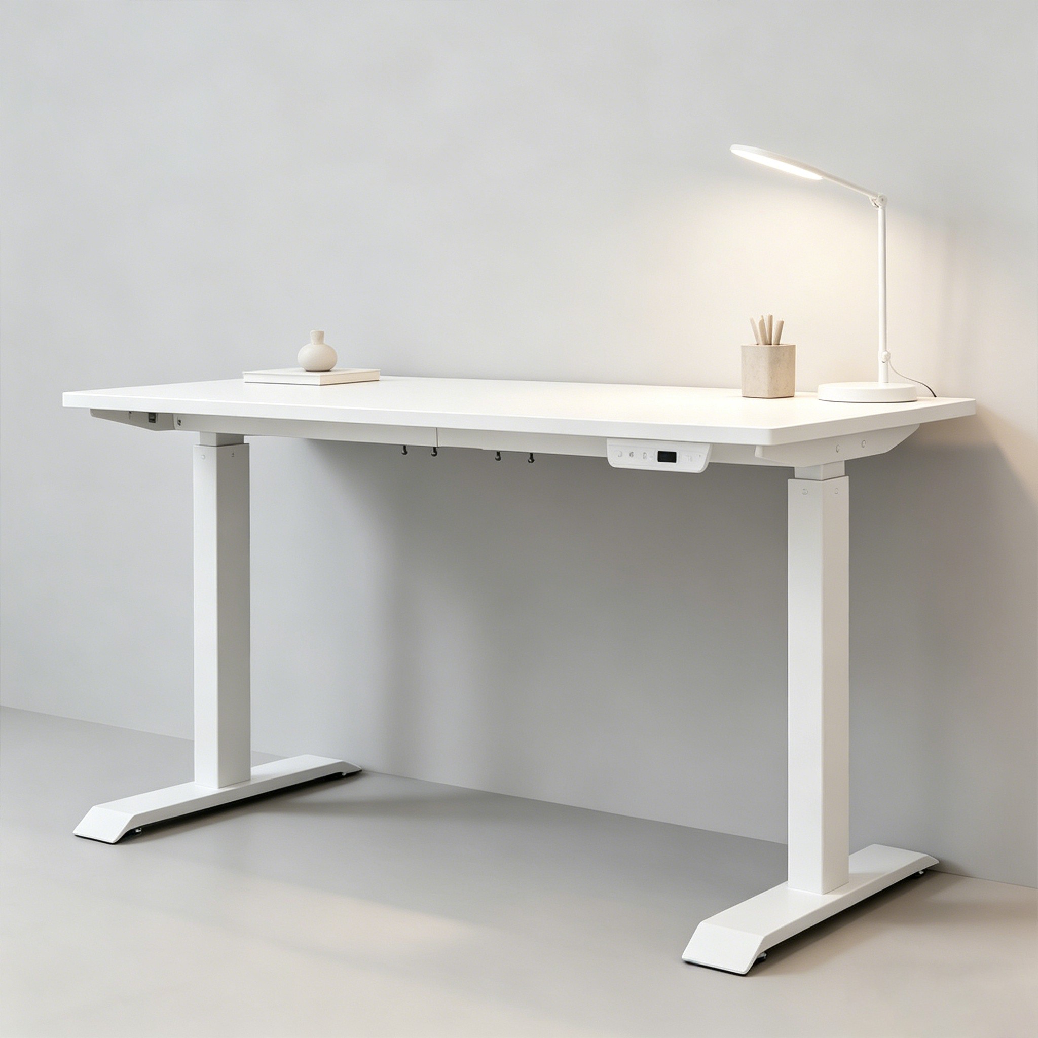 ZY-02 Two Section Dual Motor Electric Standing Workstation with Black Finish for Office Importers