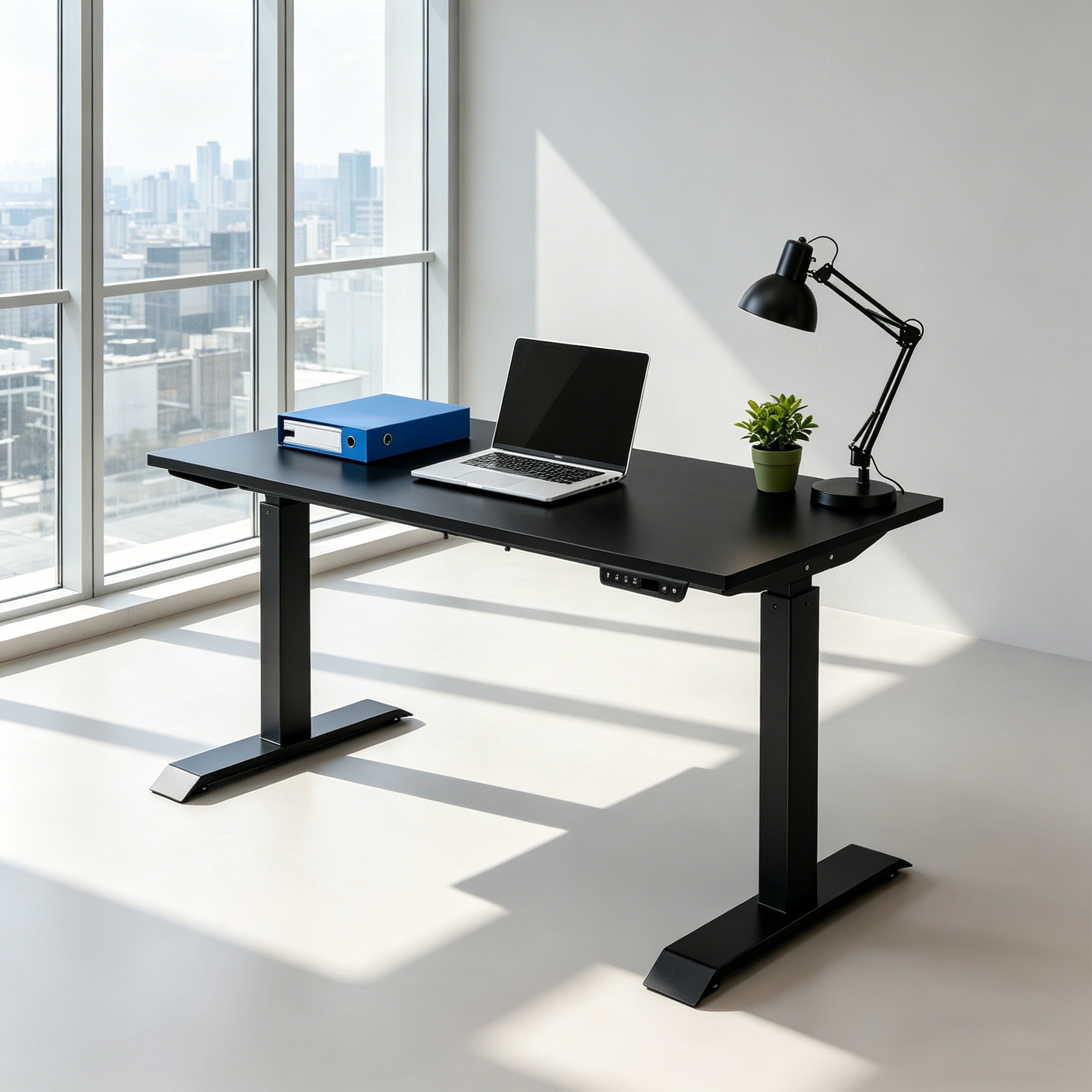 ZY-02 Electric Dual Motor 2-Stage Office Desk with Programmable Heights for Corporate Procurement Projects