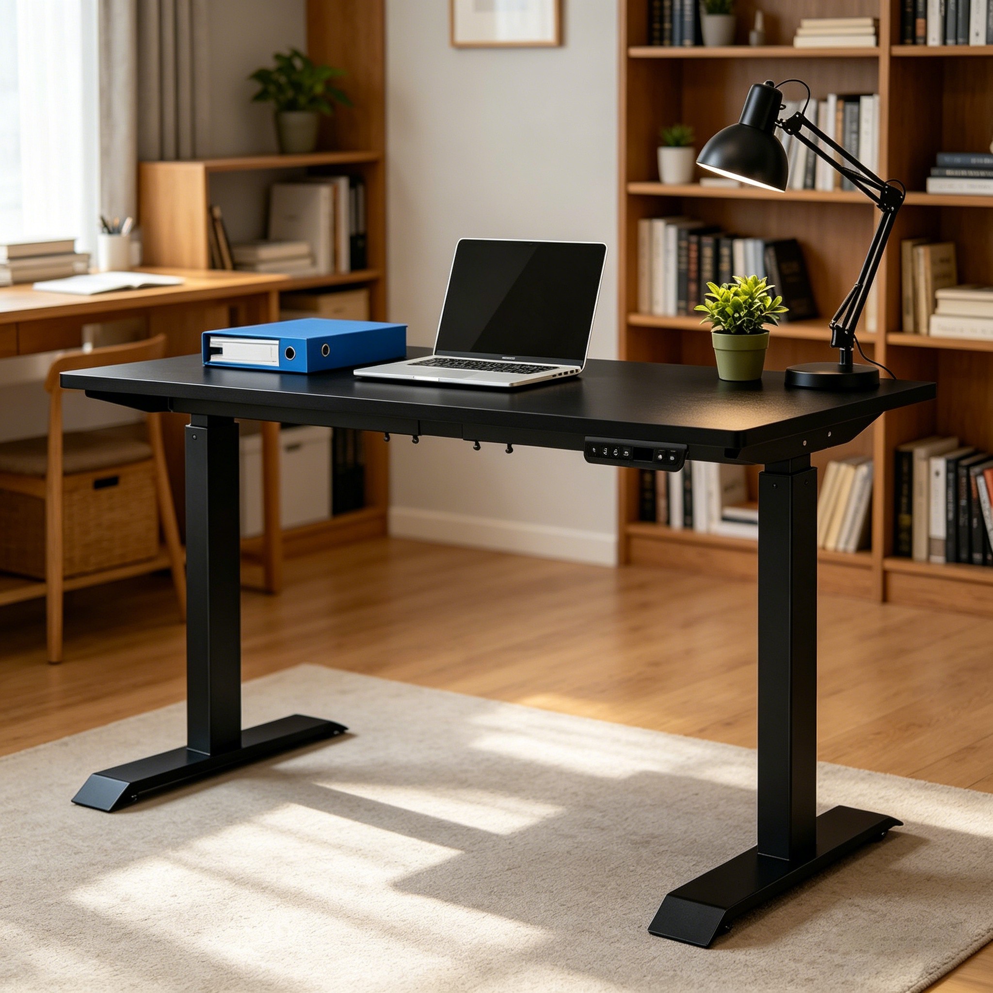 ZY-02 Dual Motor Standing Desk for Coworking Space Workstations with Durable Two Stage Frame
