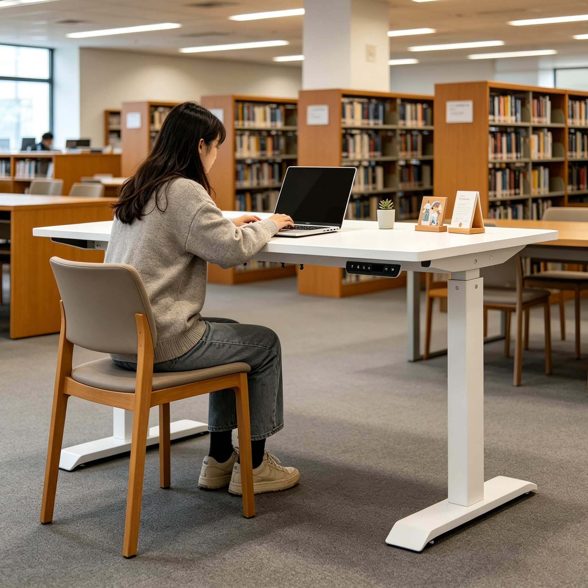 ZY-02 Two Stage Dual Motor Standing Table with Ergonomic Lift Function for Office Distributors