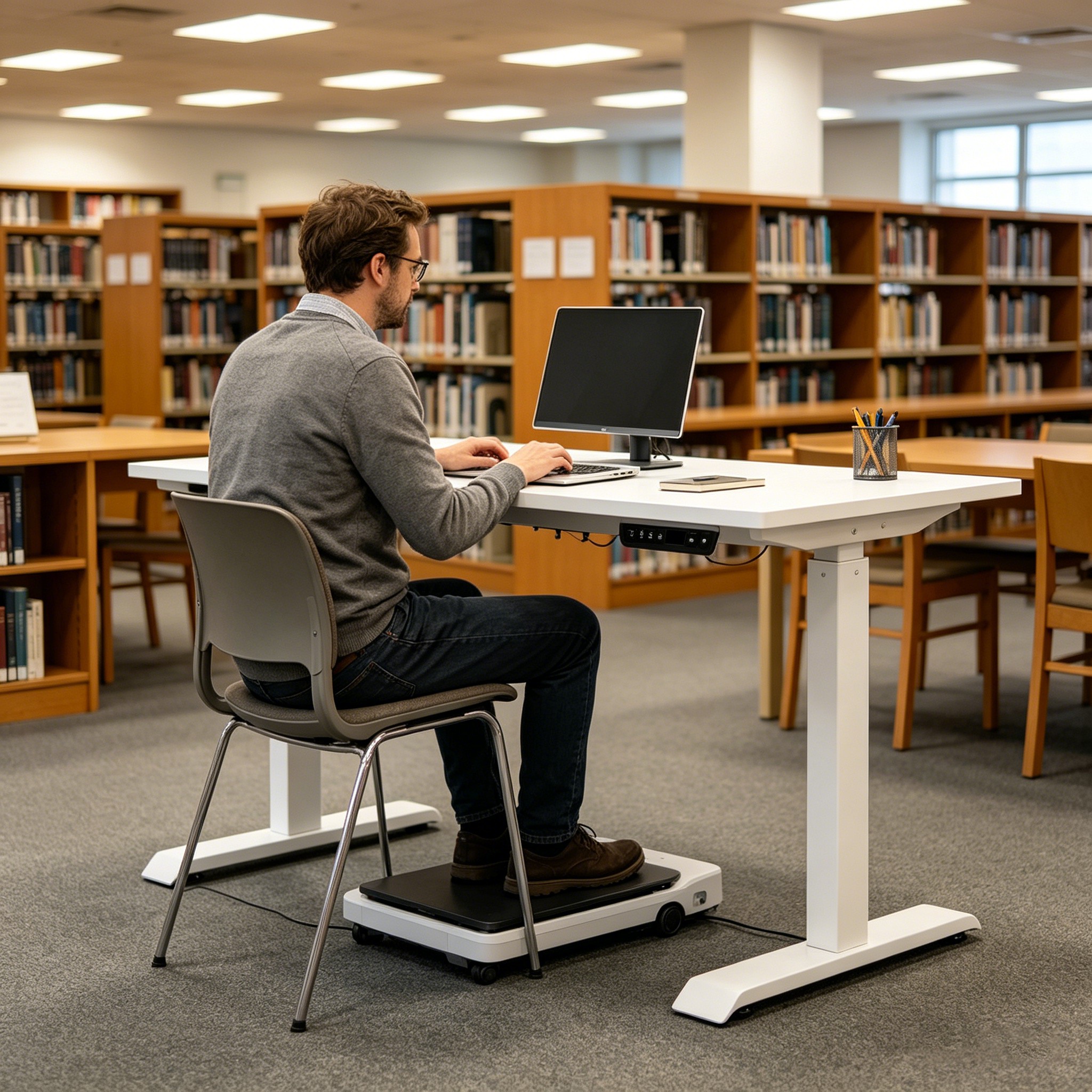 ZY-02 Electric Height Adjustable Desk with Dual Motors and 2-Stage Frame for Enterprise Offices