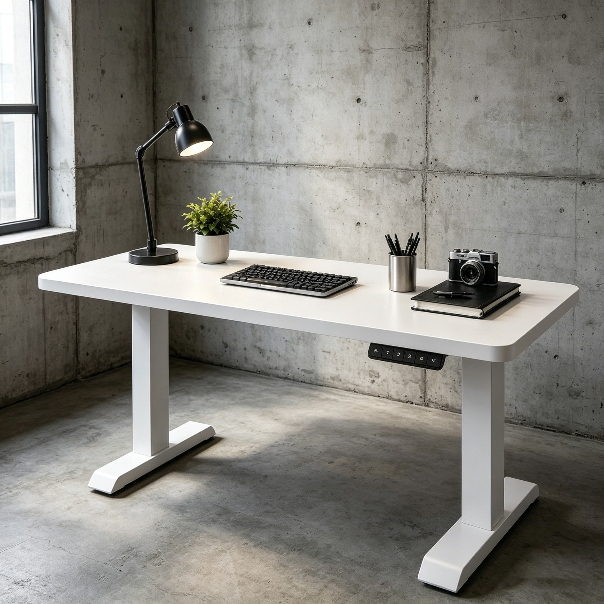 ZY-02 2-Section Dual Motor Lift Desk Ergonomic Workstation Advantage for Importer Catalogs