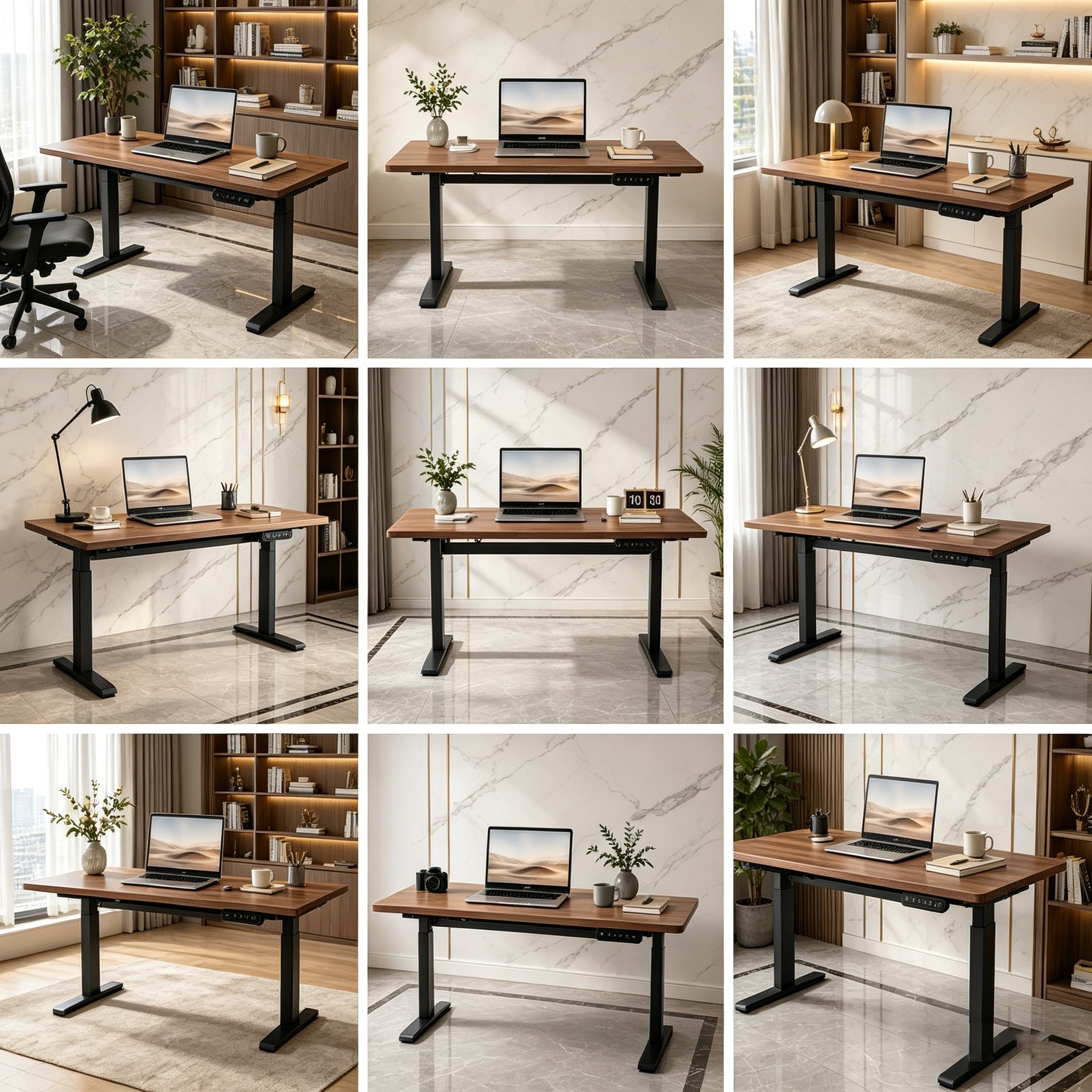 ZY-02 Electric Dual Motor Height Adjustable Table Wide Worksurface Advantage for Enterprise Offices