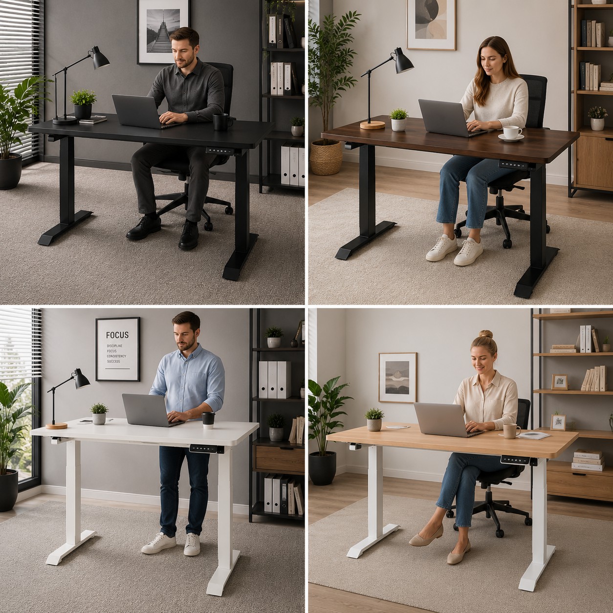 ZY-02 2-Stage Dual Motor Professional Standing Desk with Ergonomic Lift Design for Corporate Procurement