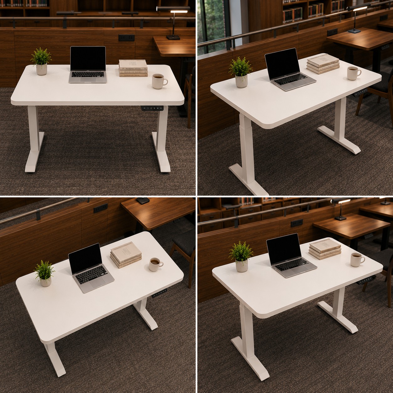 ZY-02 2-Stage Dual Motor Executive Standing Desk with Heavy Load Capacity for Business Offices