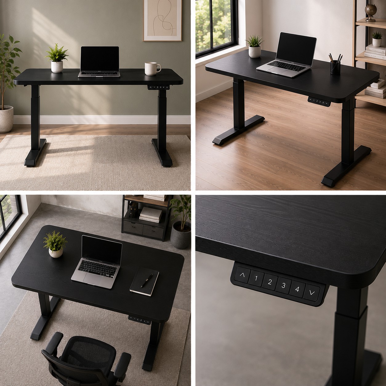 ZY-02 2-Stage Dual Motor Computer Standing Desk with Stable Steel Frame for Office Projects