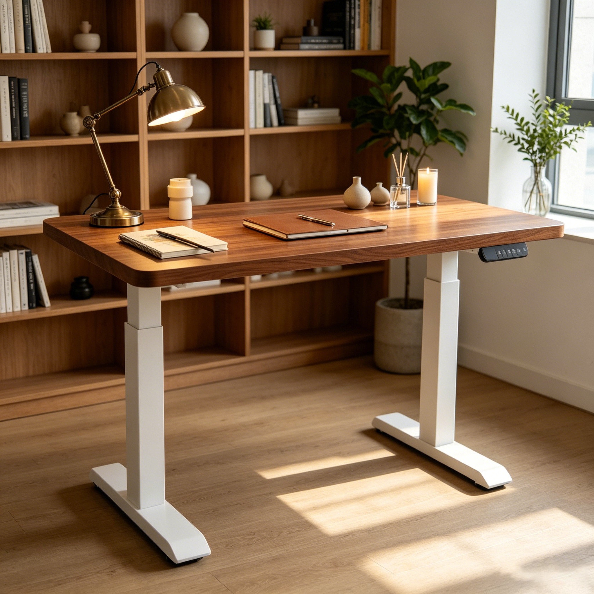 ZY-02 Electric Sit Stand Office Workstation with Dual Motor Power for Enterprise Furniture Supply