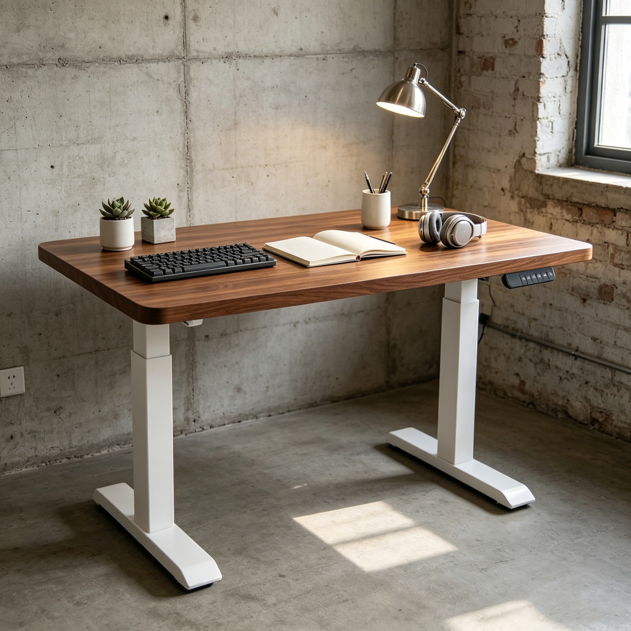 ZY-02 Commercial Ergonomic Dual Motor Desk System for Flexible Sit Stand Office Applications