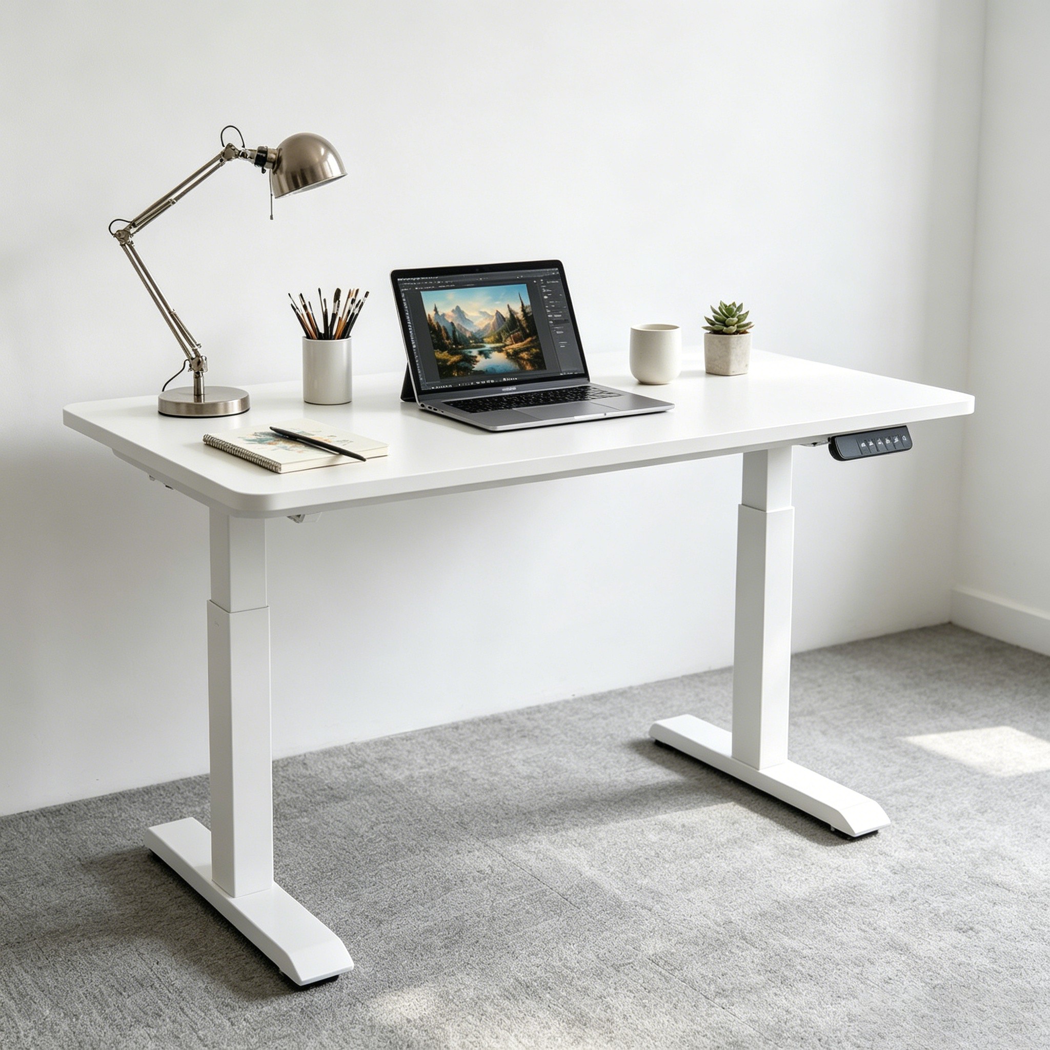 ZY-02 Adjustable Electric Office Table with Dual Motor System for Ergonomic Workspace Solutions