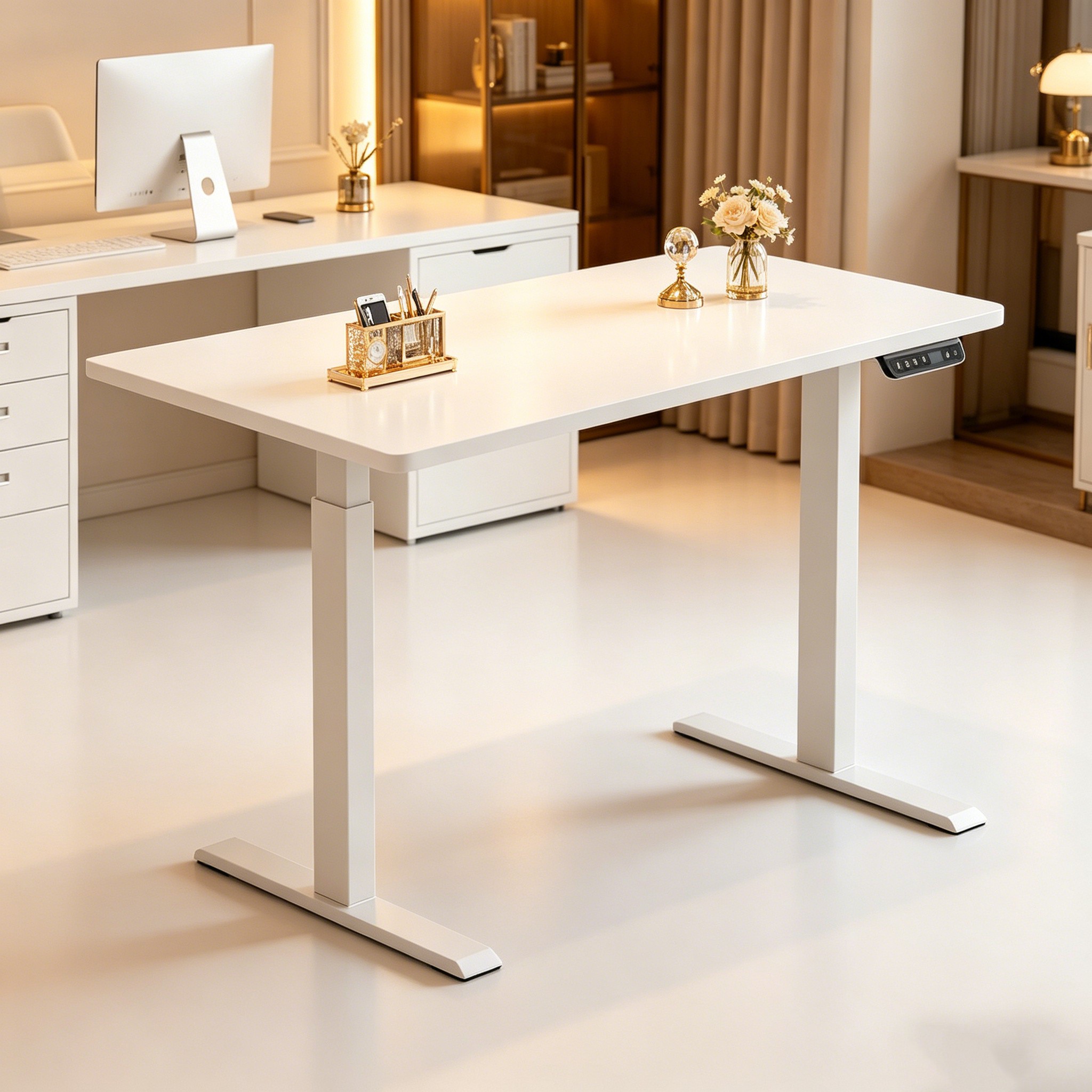 ZY-02 Heavy Duty Dual Motor Standing Desk with Two Stage Frame for Commercial Office Furniture
