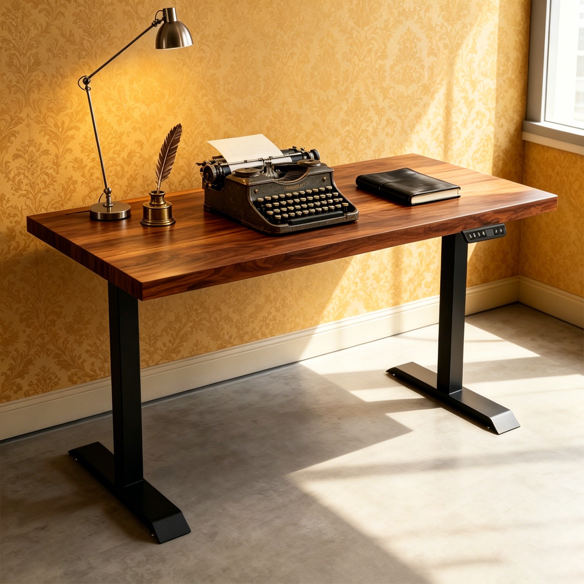 ZY-02 2-Stage Dual Motor Height Adjustable Standing Desk for Stable Office Workstations and Trade Projects