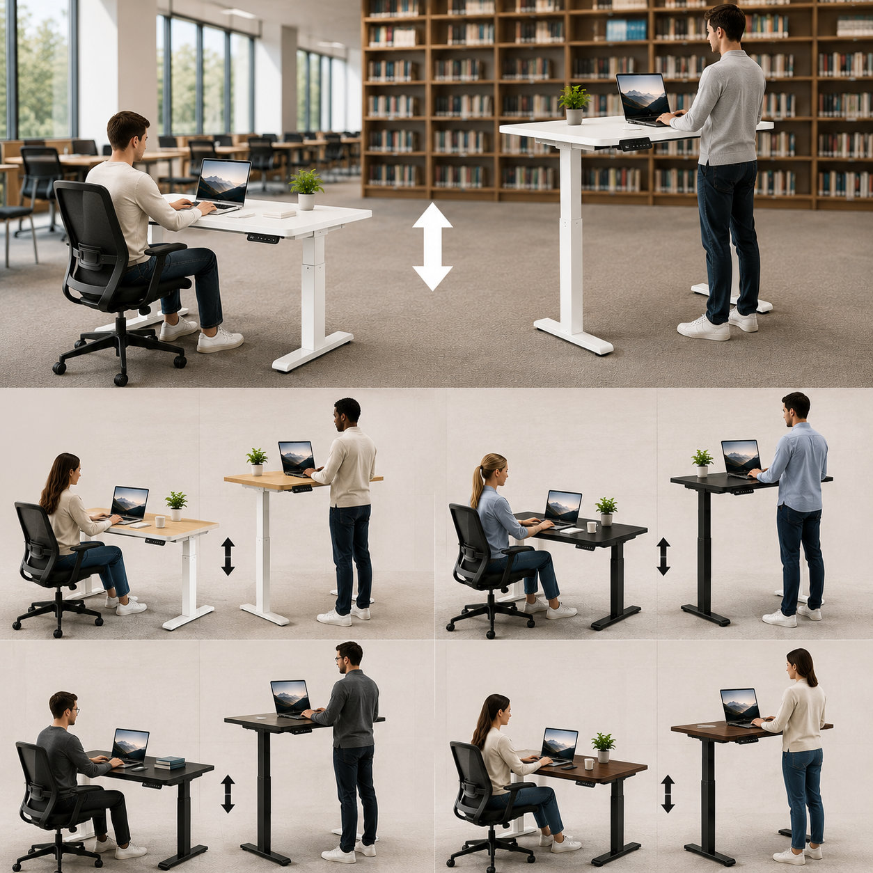 ZY-02 2-Stage Dual Motor Adjustable Computer Desk with Enhanced Stability for Office Furniture Importers