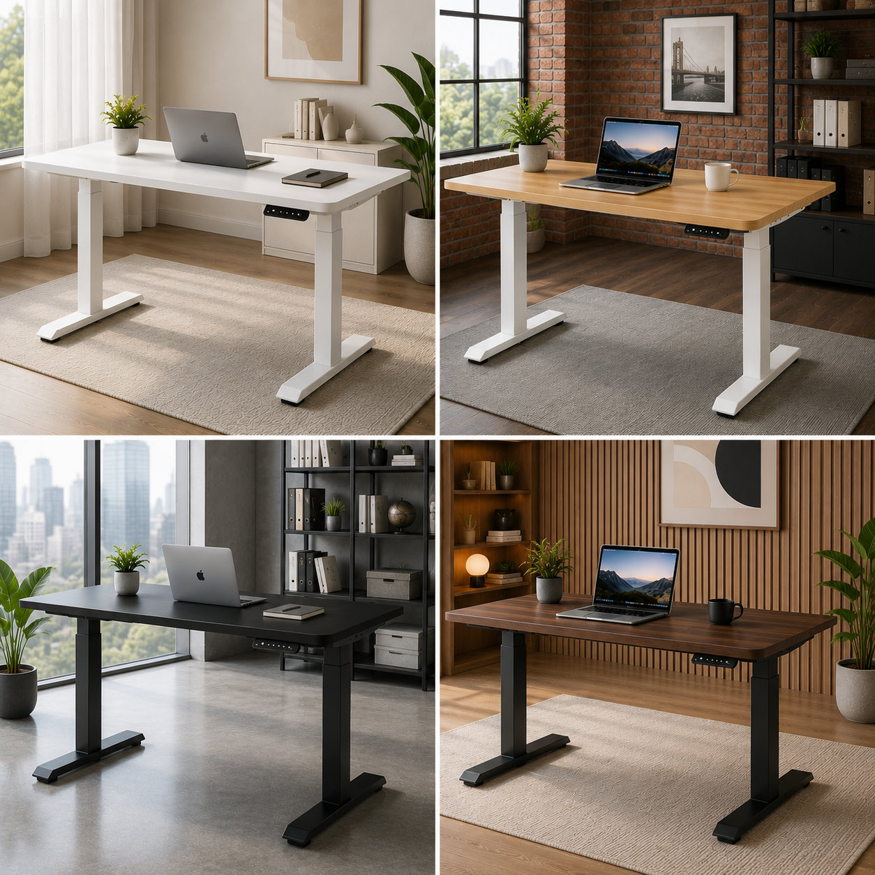 ZY-02 2-Stage Dual Motor Ergonomic Office Desk with Smooth Silent Adjustment for Modern Enterprises
