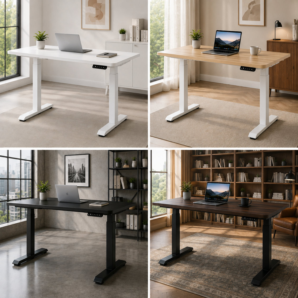 ZY-02 2-Stage Dual Motor Commercial Standing Desk with Durable Steel Construction for Office Furniture Dealers