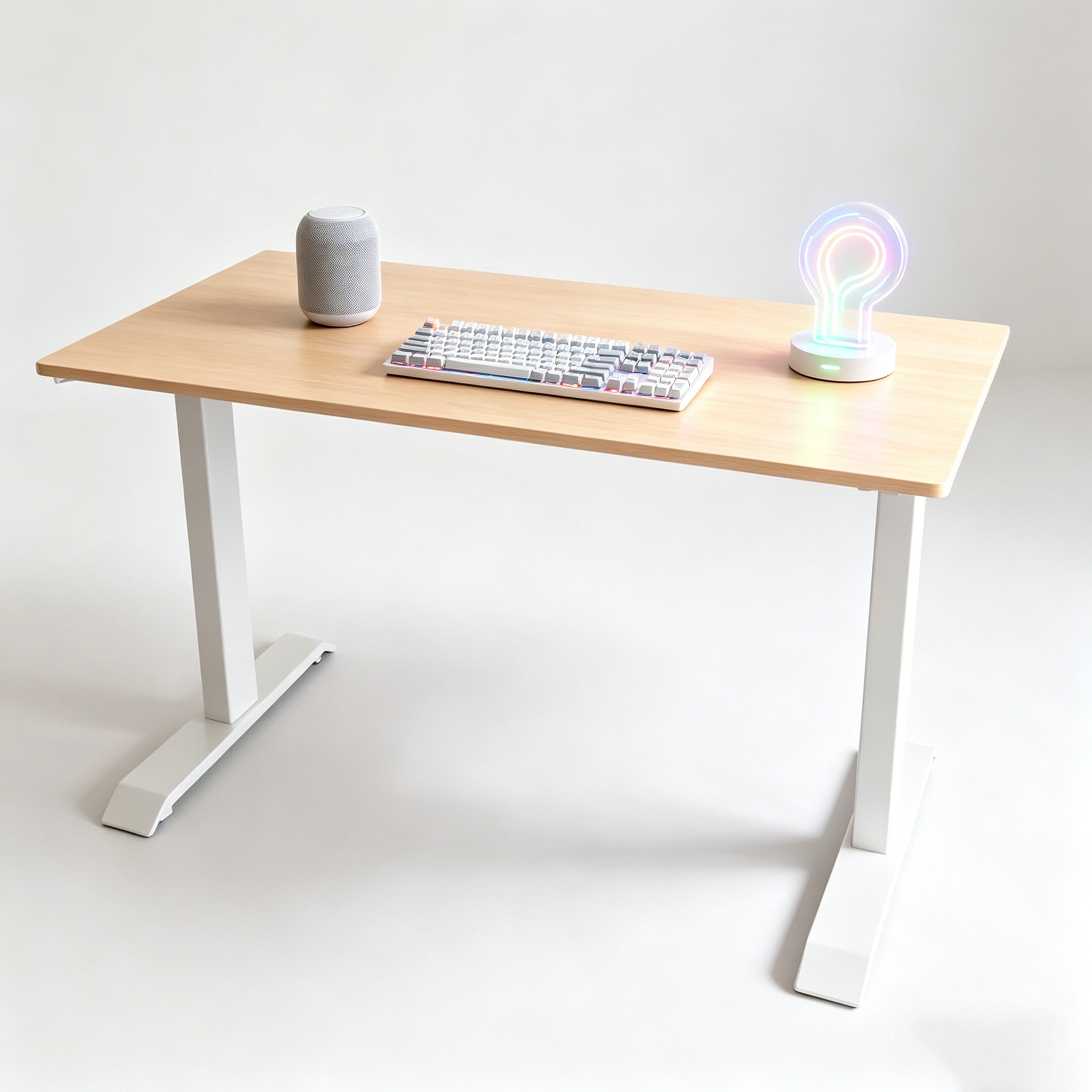 ZY-02 2-Stage Dual Motor Height Adjustable Work Desk with Stable T-Leg Design for Corporate Offices