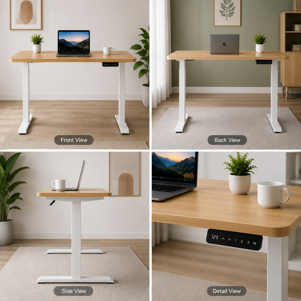ZY-02 2-Stage Dual Motor Sit Stand Desk with Heavy Load Capacity for Enterprise Office Projects