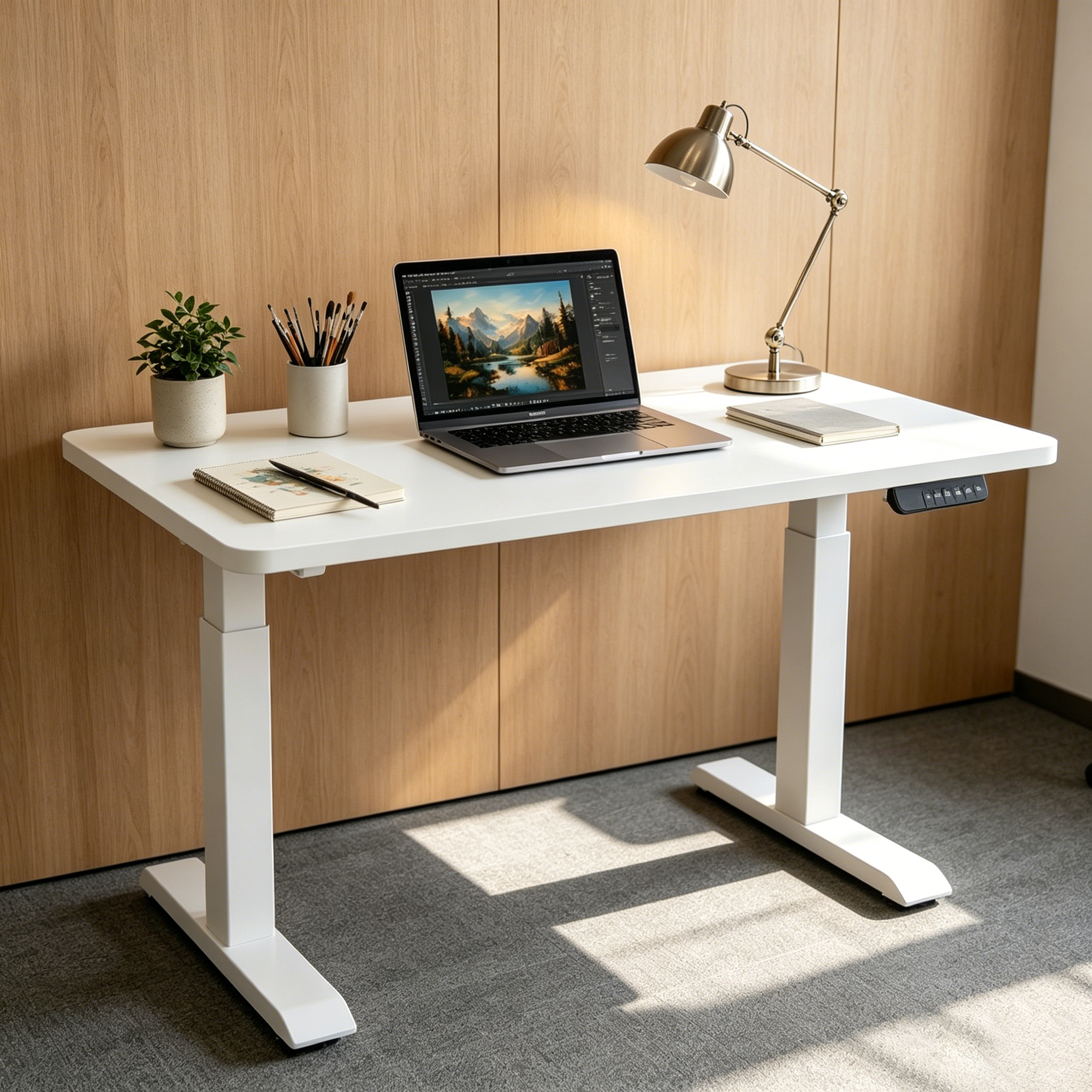ZY-02 Dual Motor Office Desk Frame with Memory Handset for Bulk Commercial Furniture Supply
